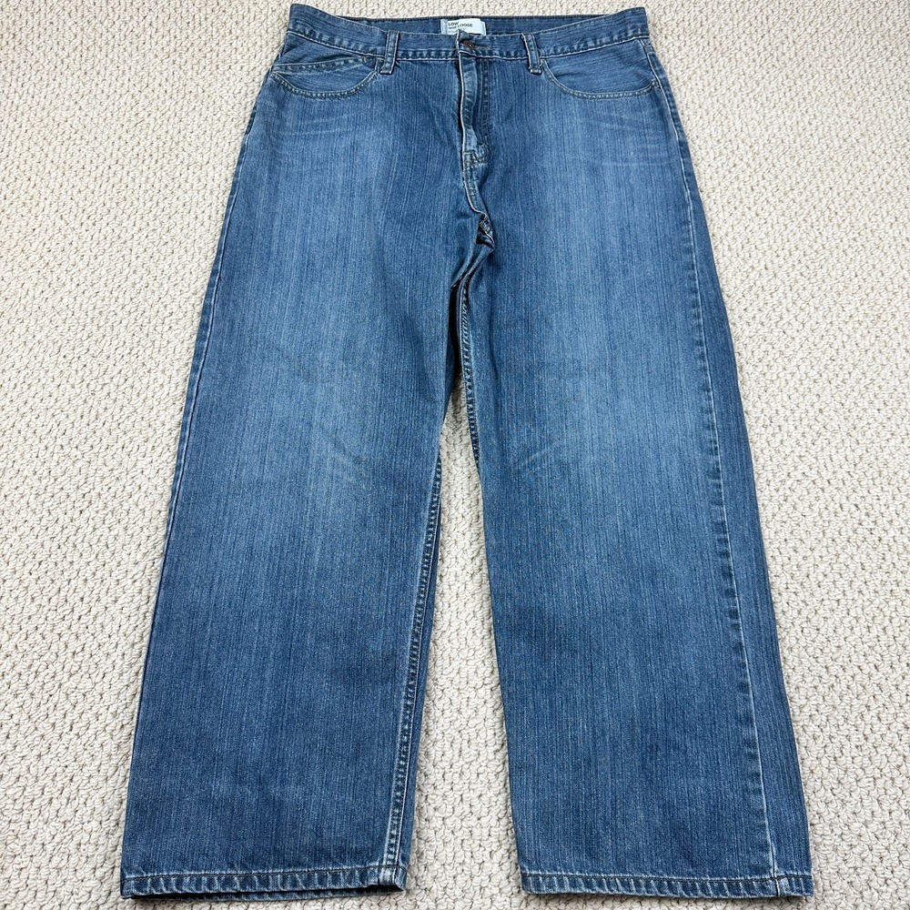 Vtg Levis Silver Tab Jeans Fits Men 36x28 Low and Loose Baggy Wide Leg Denim Y2K